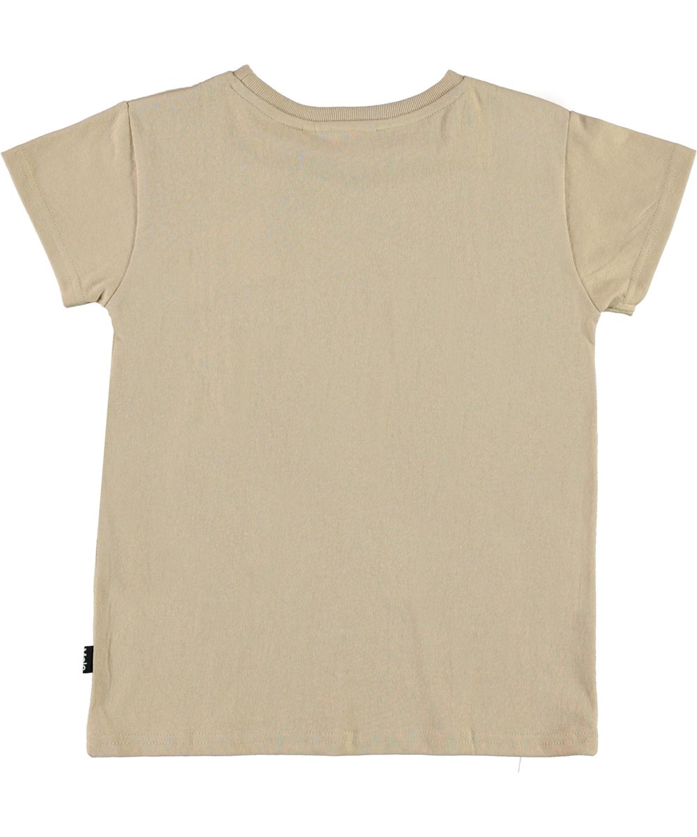 Ranva - Nature Rules - Økologisk beige t-shirt nature rules