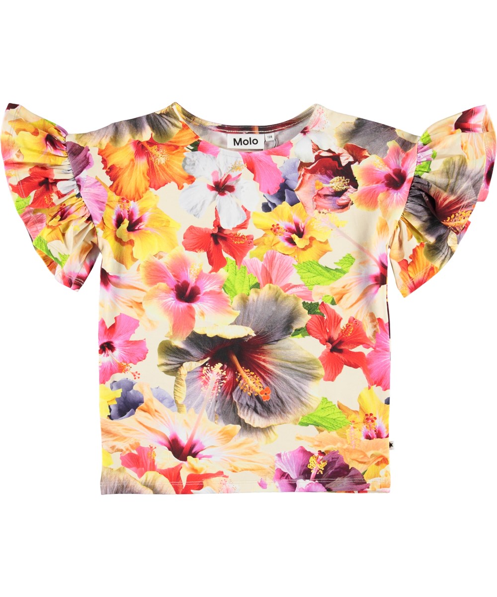 Rayah - Pacific Floral - Økologisk blomster t-shirt
