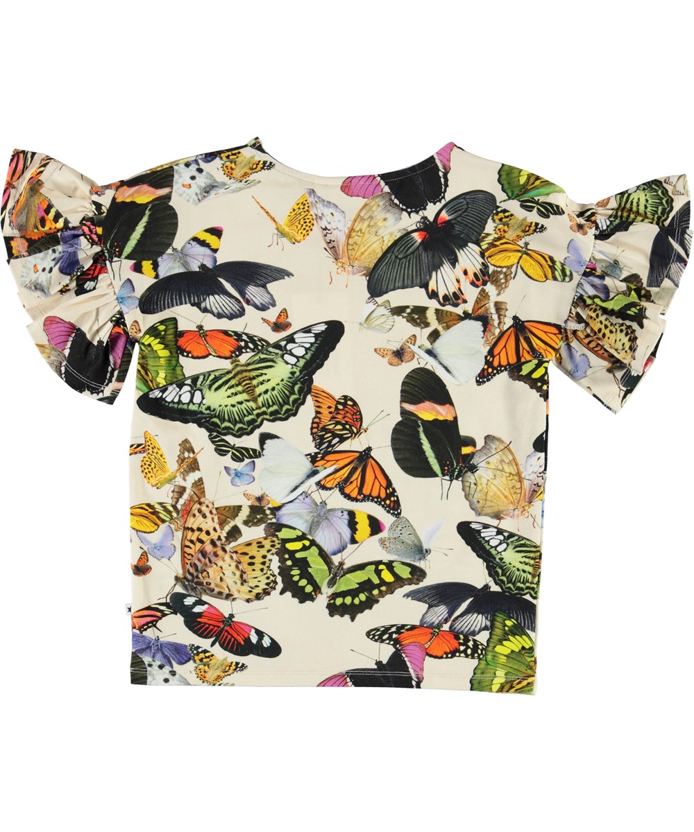 Rayah - Papillon - Økologisk sommerfugle t-shirt
