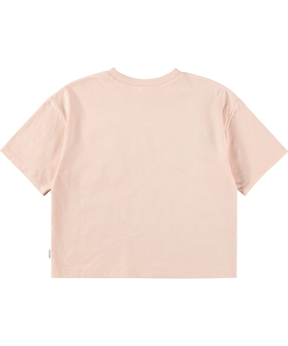 Reinette - Basketball Shine - Lyserød t-shirt i økologisk bomuld til børn