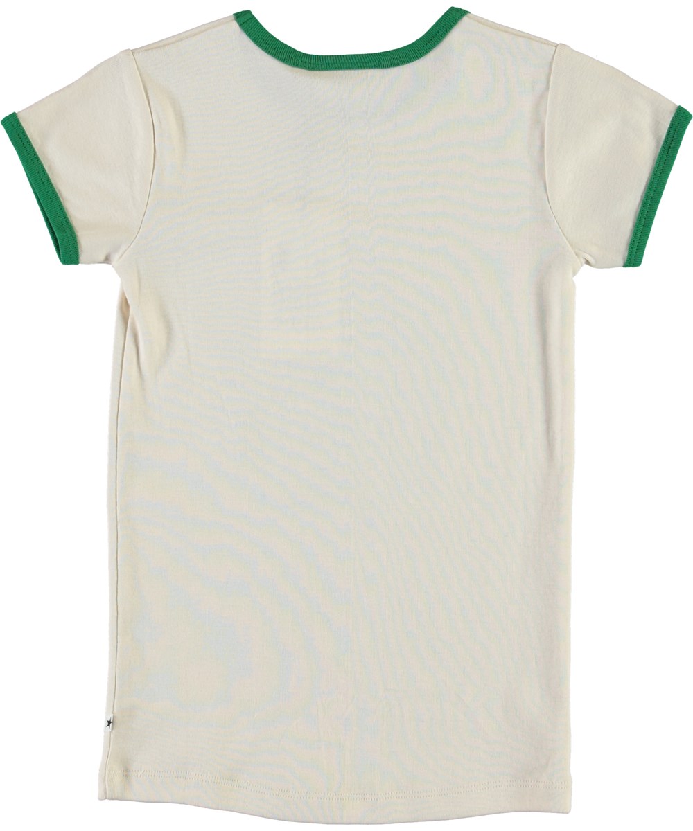 Rhiannon - Apple - Hvid t-shirt med grønt æble print