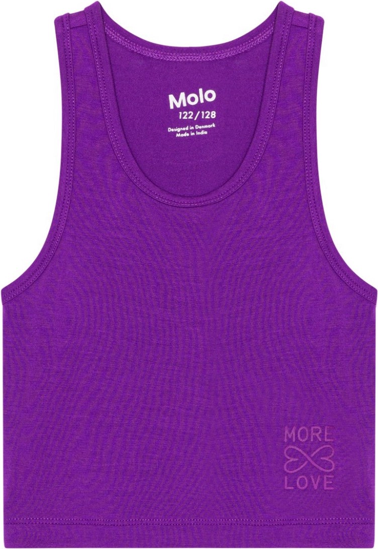 Rippi - Purple Dusk - Lilla, kort tanktop i blødt viskose