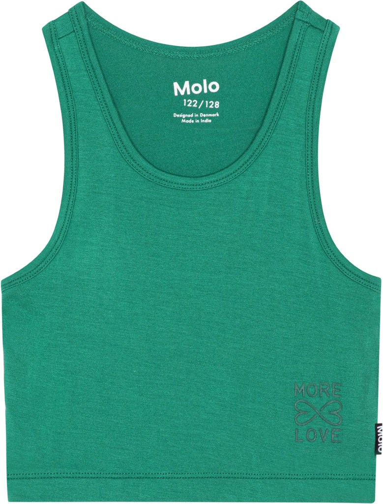 Rippi - Tennis Green - Grøn, kort tanktop i blødt viskose