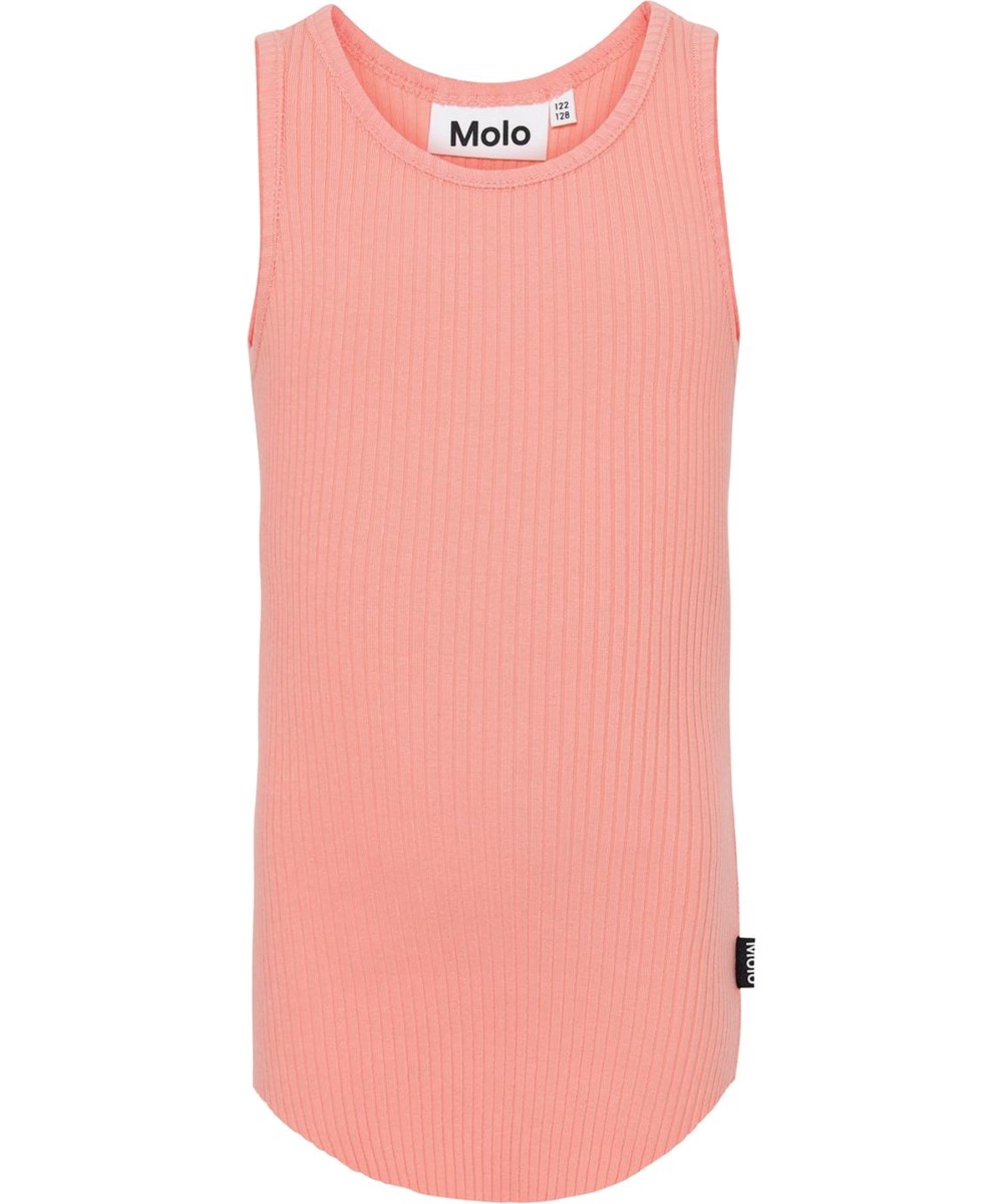 Roberta - Burnt Coral - Økologisk koral farvet tanktop