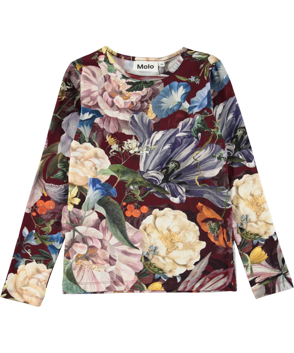 Rose - Botanical Canvas - Økologisk bluse med blomster print 