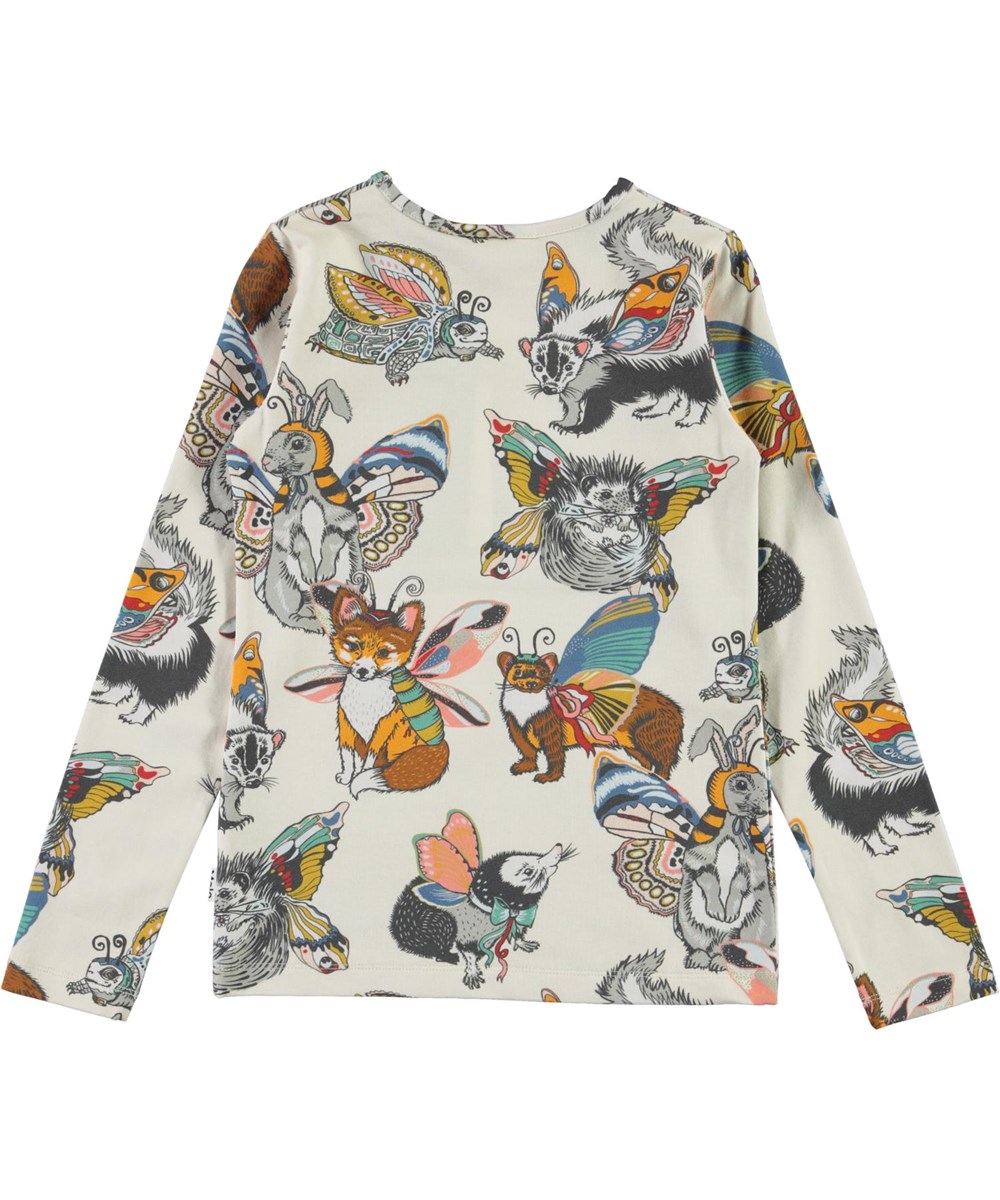 Rose - Hedgerow Buzz - Økologisk bluse med dyr med vinger