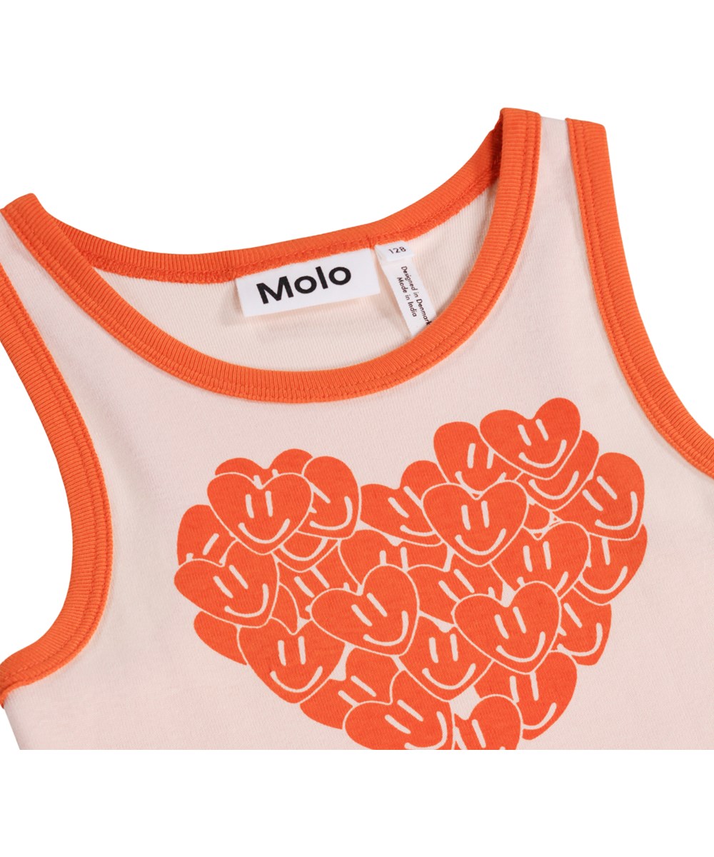 Rosie - Cloud Pink - Lyserød tanktop i økologisk bomuld til børn