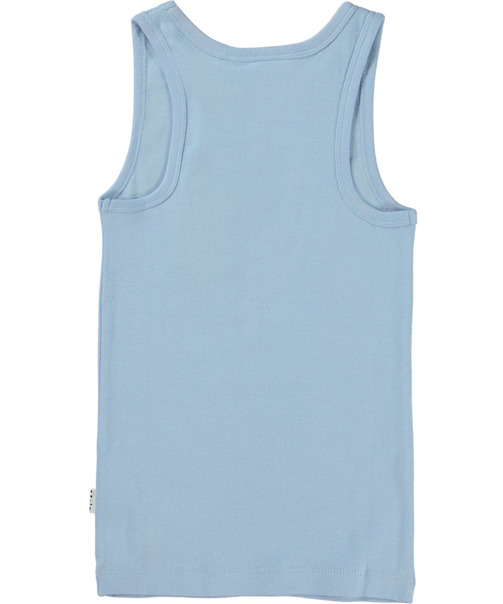 Rosie - Windy - Økologisk lyseblå tanktop med kirsebær