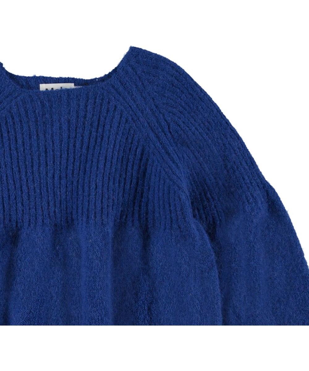 Gabriela - Reef Blue - Blå strik med store ærmer