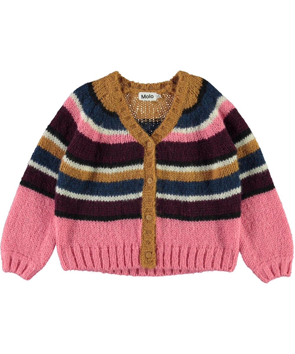 Gail - World Stripe - Stribet strik cardigan