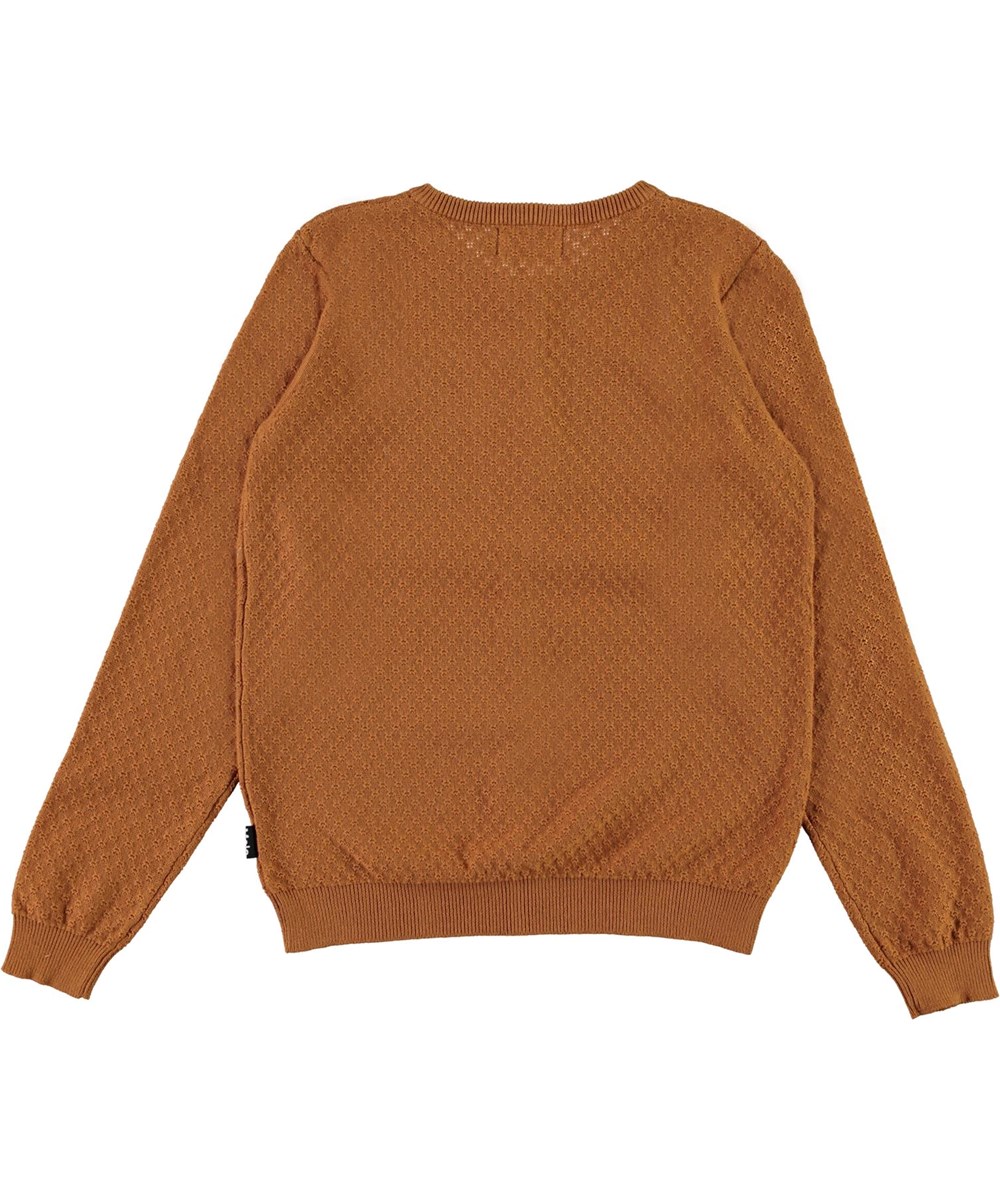 Georgina - Deer - Brun økologisk bomulds cardigan