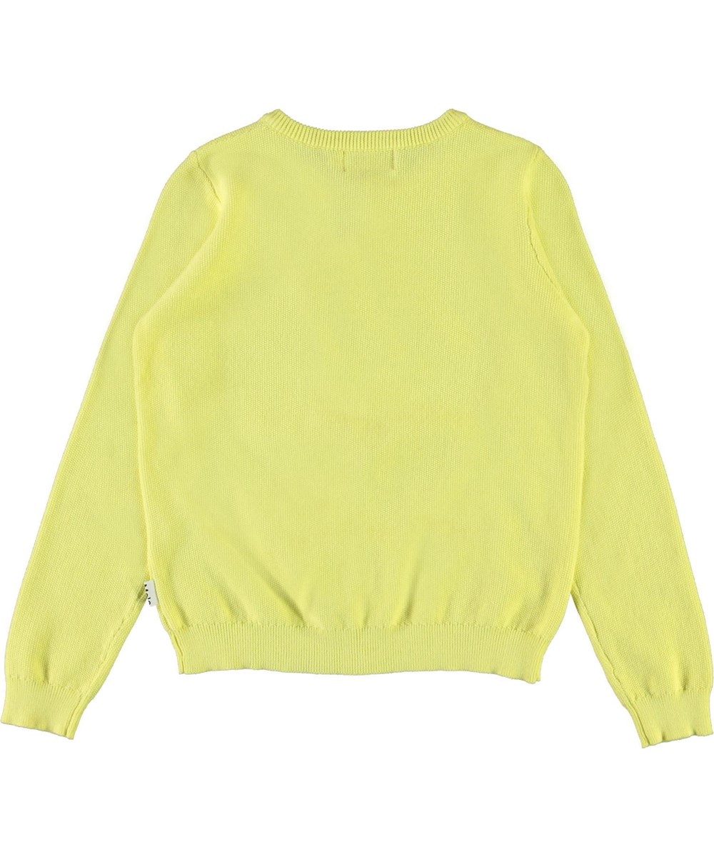 Georgina - Pale Lemon - Gul bomulds cardigan