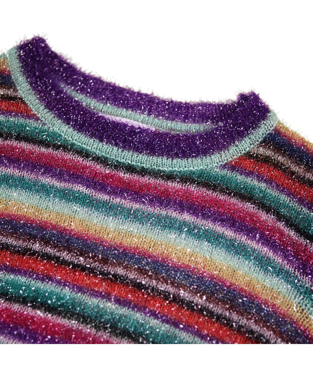 Germina - Jewellery Stripe - Multifarvet og fluffy strik til børn.