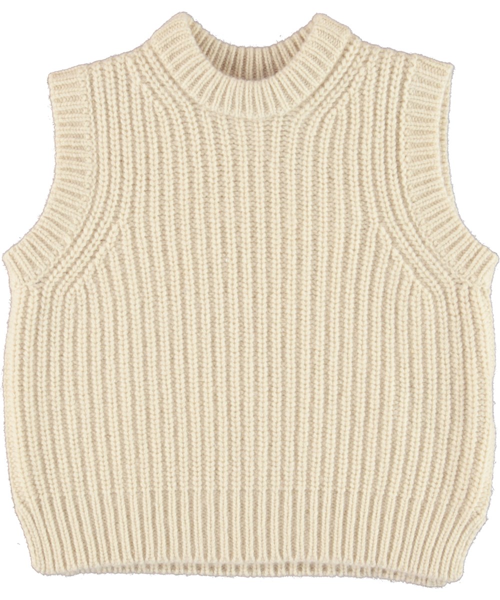 Gilberte - Pearled Ivory - Lys strikvest