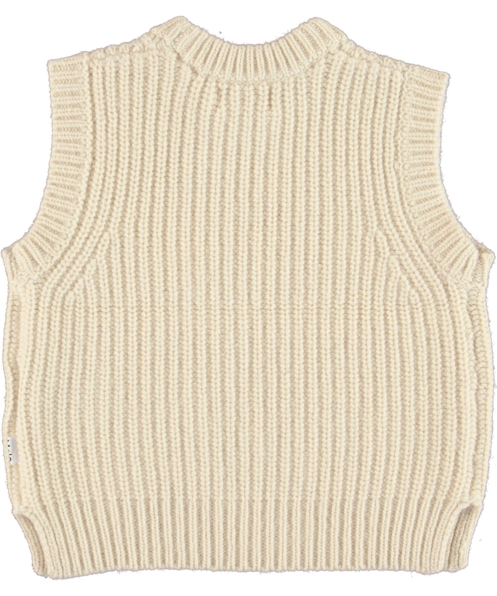 Gilberte - Pearled Ivory - Lys strikvest