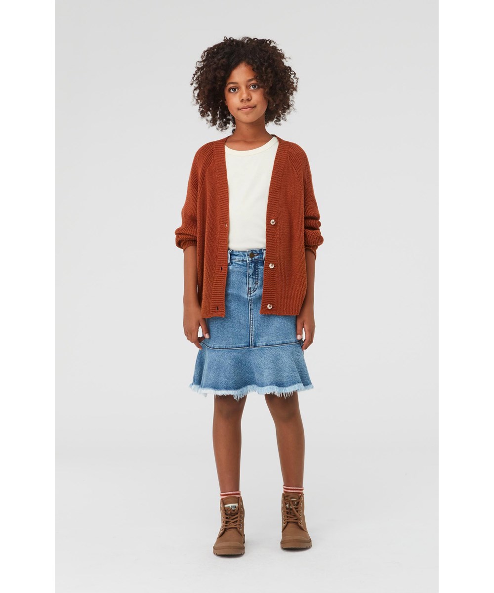 Gilda - Autumn - Brun strik cardigan