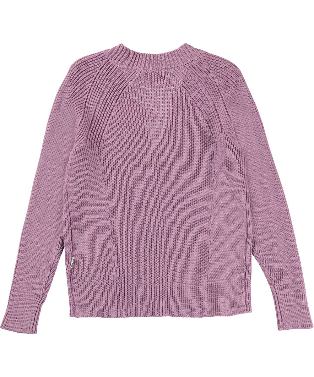 Gilda - Purple Orchid - lyselilla strik cardigan