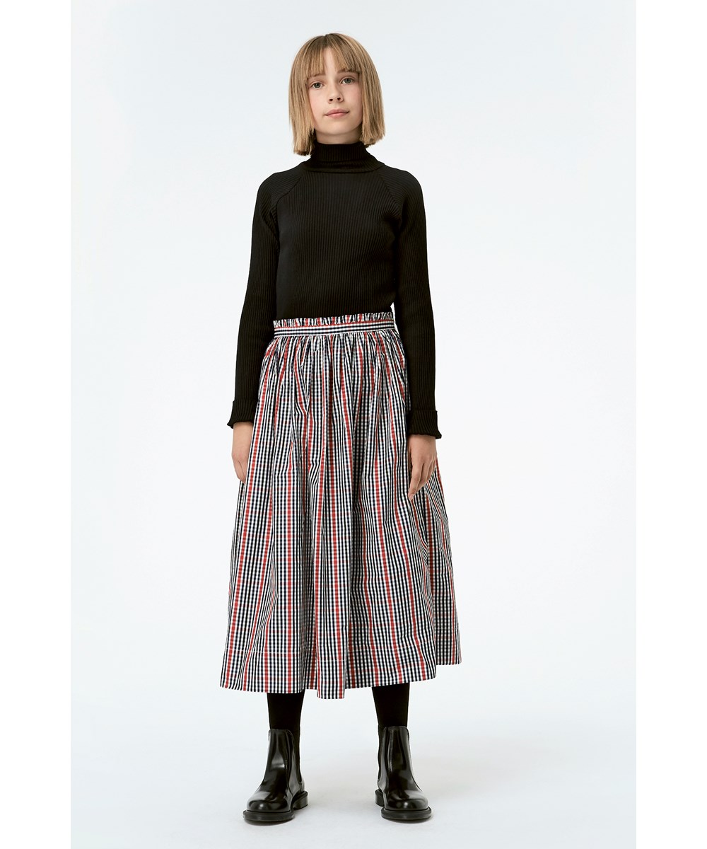 Gitte - Dark Navy - Mørkeblå tynd strik