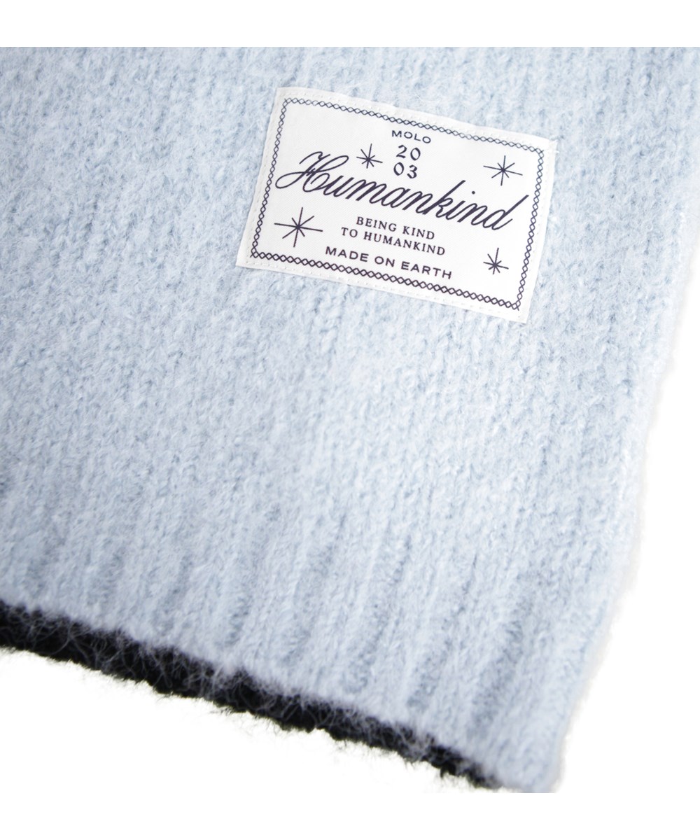 Gunilla - Black Moon - Oversize og fluffy vest i uldblanding til børn. 