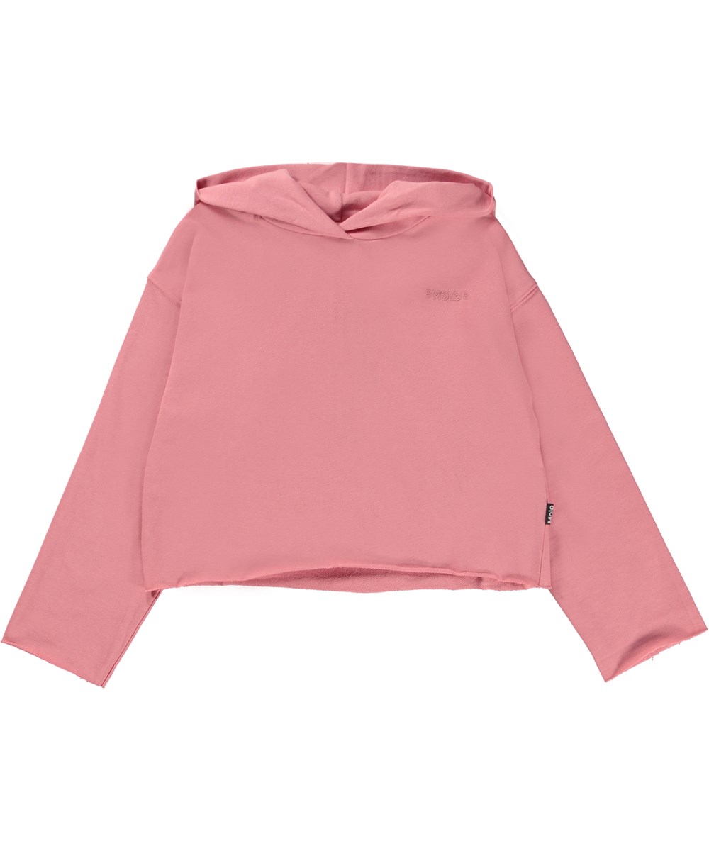 Maddy - Dusty Rose - Lyserød sweatshirt med en kort pasform