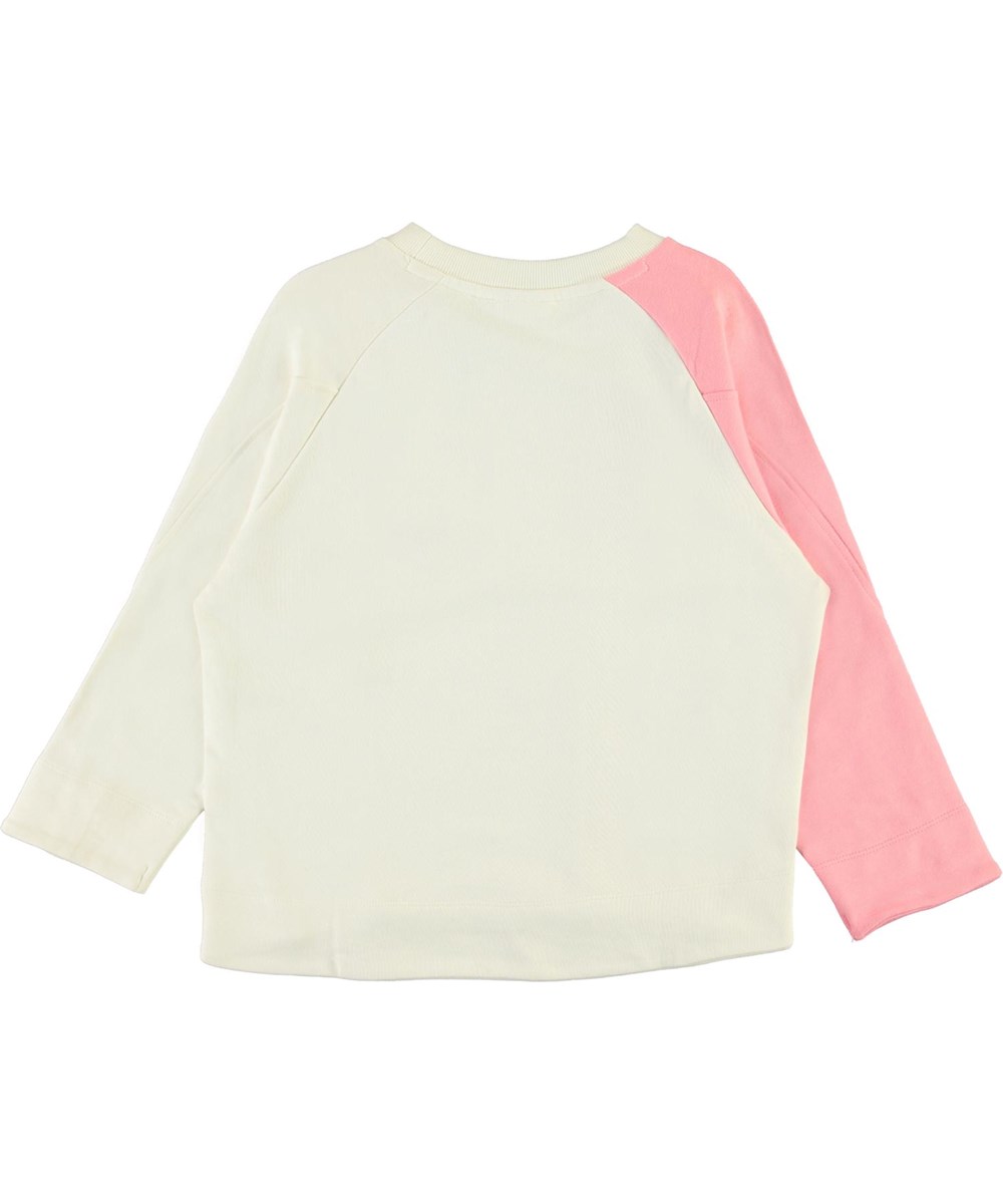 Maggie - Hyper Ivory - Lyserød og beige sweatshirt
