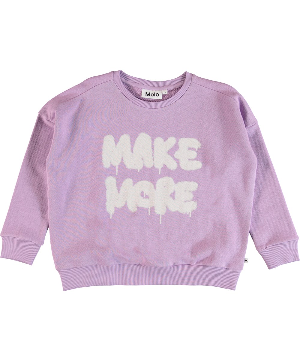 Mandy - Alpine Flower - Sweatshirt med print på fronten. 