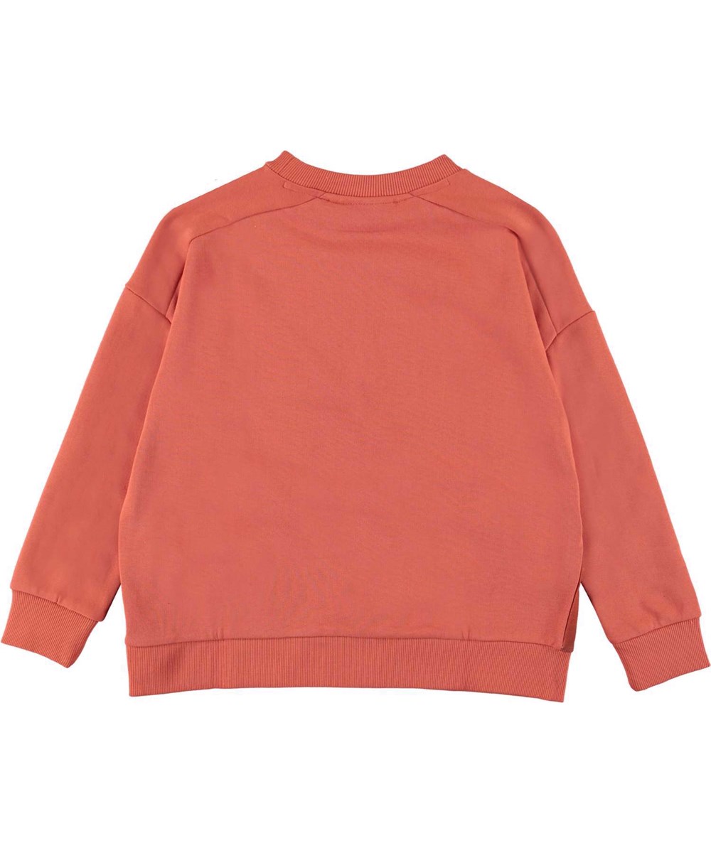 Mandy - Triplets - Økologisk rust farvet sweatshirt med heste print