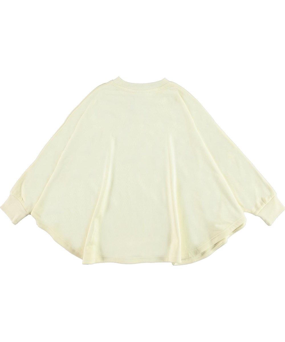 Marcella - Fluffy Wings - Lys poncho med egern print