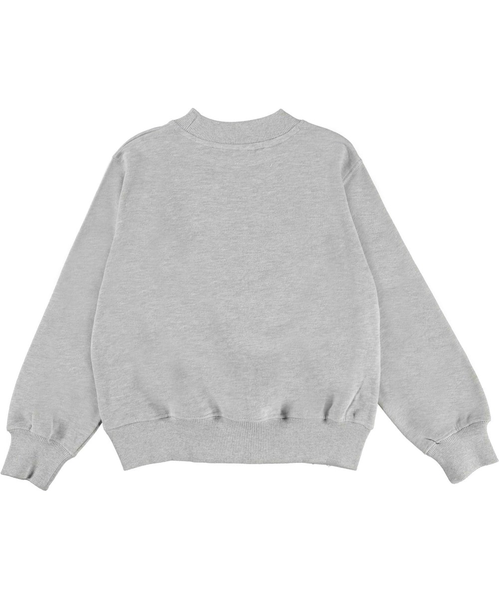 Marge - Light Grey Melange - Økologisk grå sweatshirt 