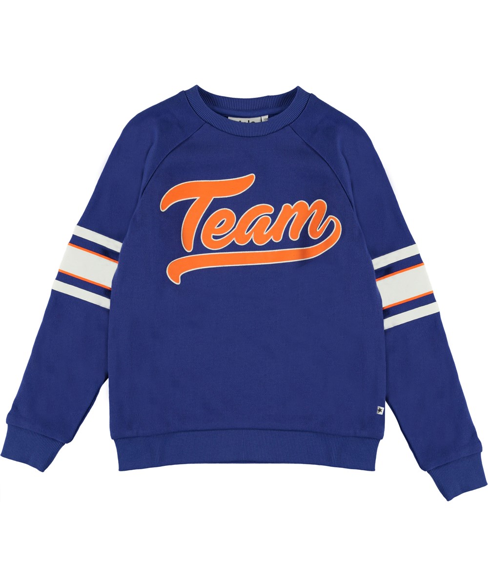 Marie - Clematis - Sporty sweatshirt med teksten team