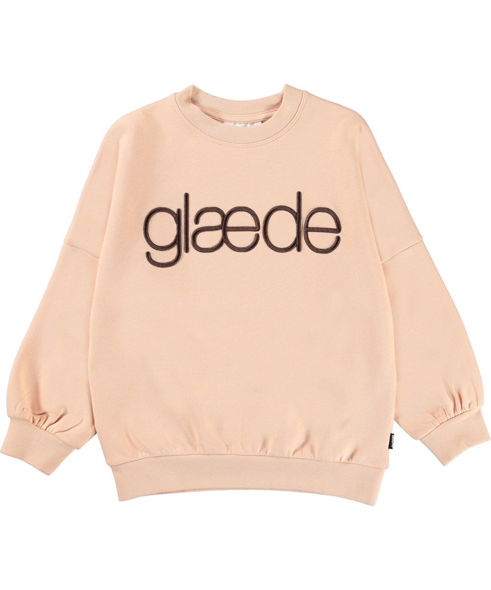 Marika - Glaede - Økologisk rosa glæde sweatshirt