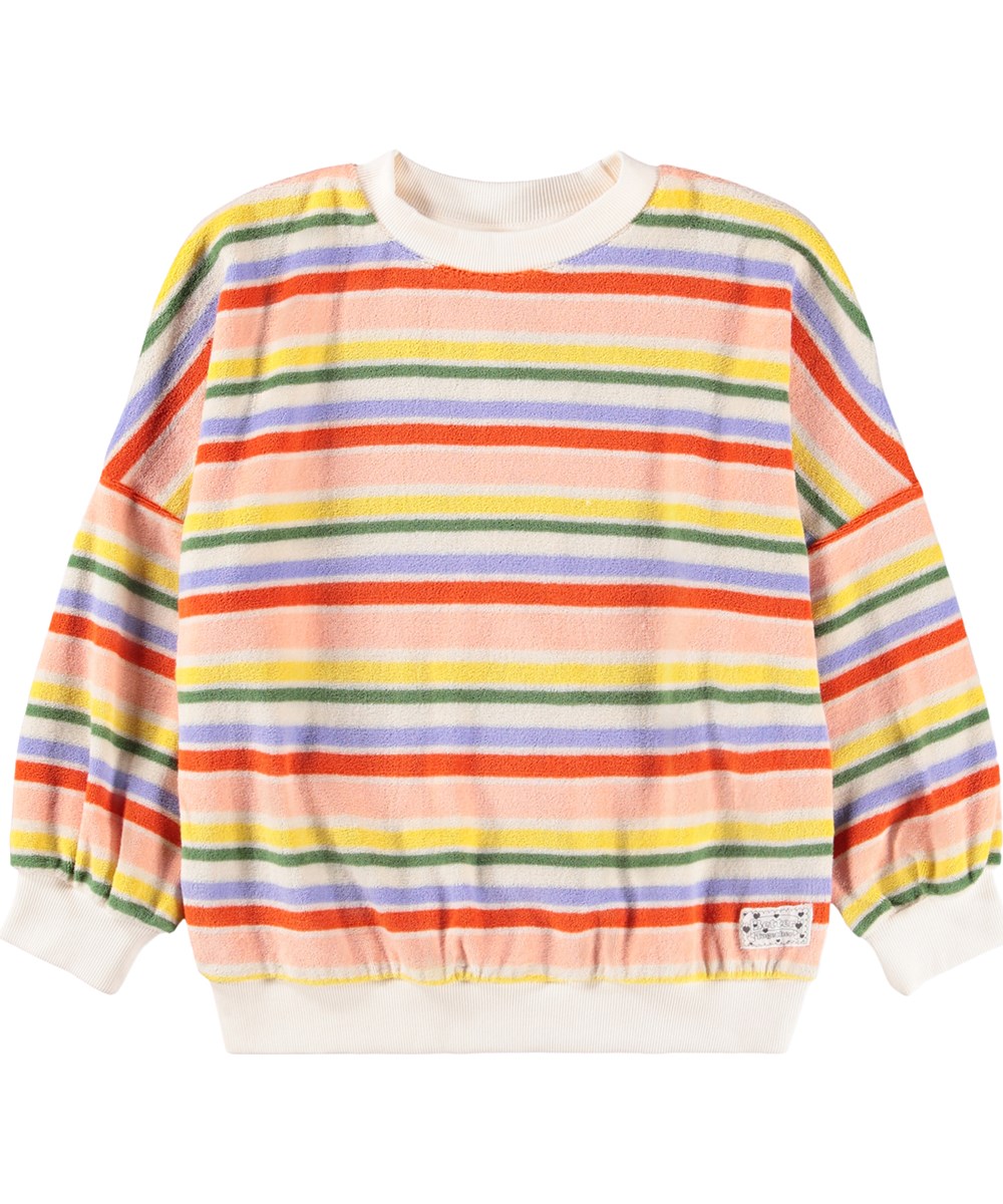 Marika - Together Stripe - Stribet sweatshirt i økologisk bomuld til børn