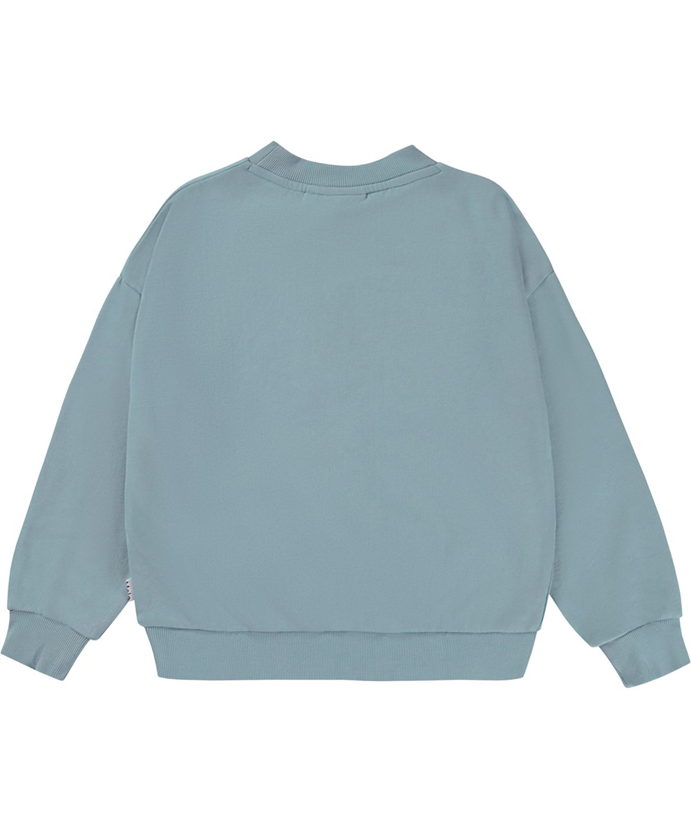 Maxi - Look Like Lhama - Lyseblå sweatshirt med lhamaprint