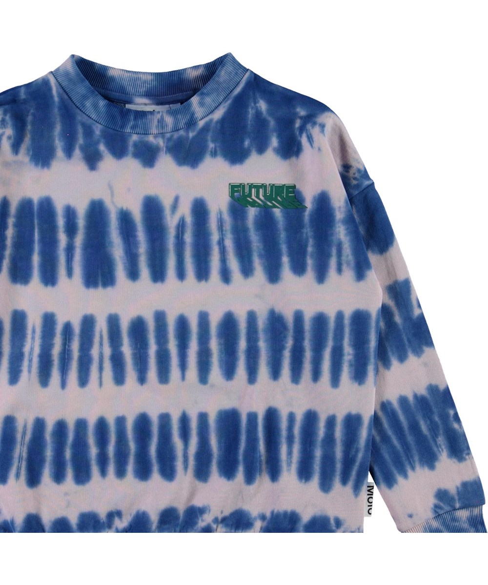 Mika - Electric Reef - Sweatshirt med tie-dye print i lyserød og blå
