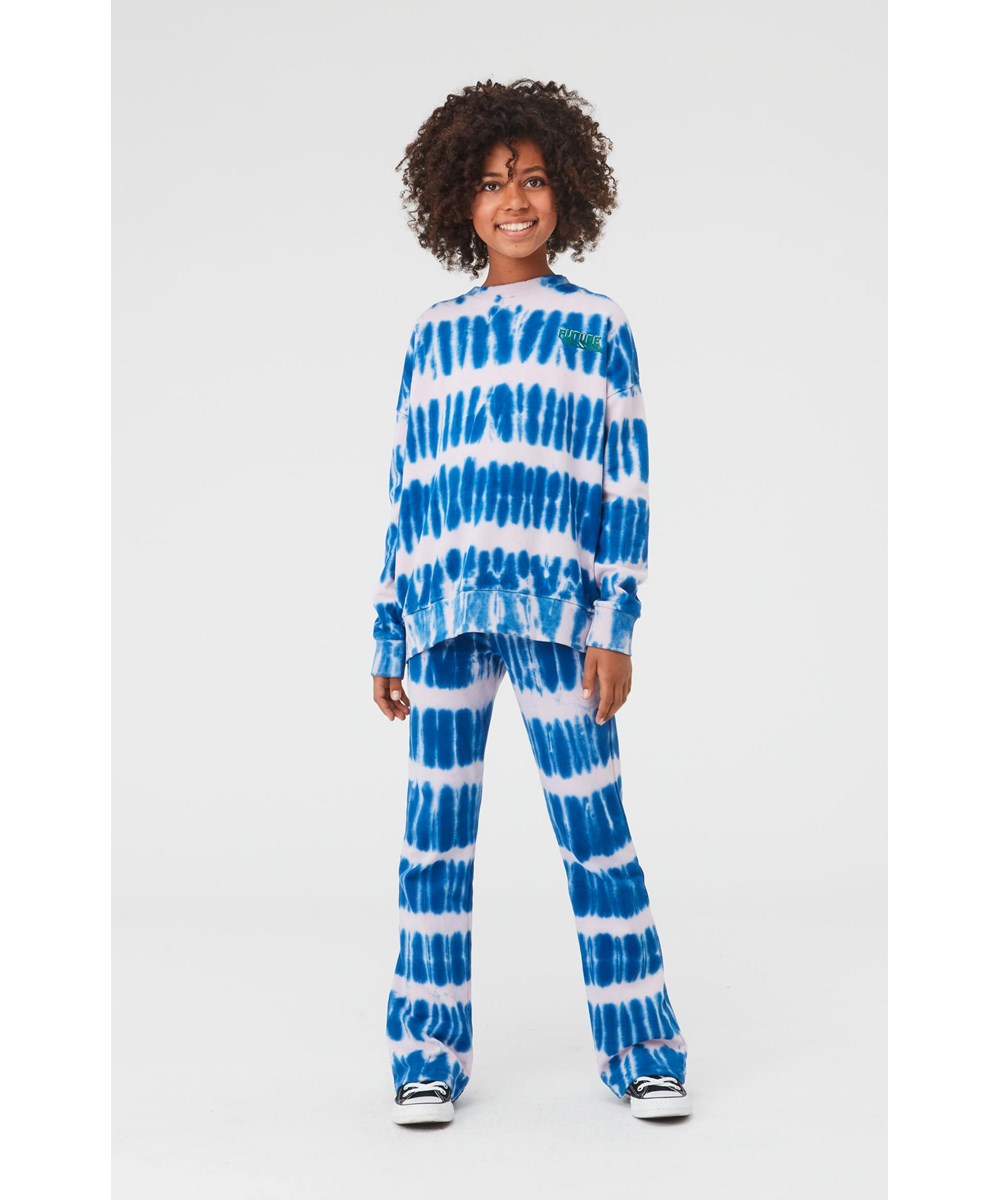 Mika - Electric Reef - Sweatshirt med tie-dye print i lyserød og blå