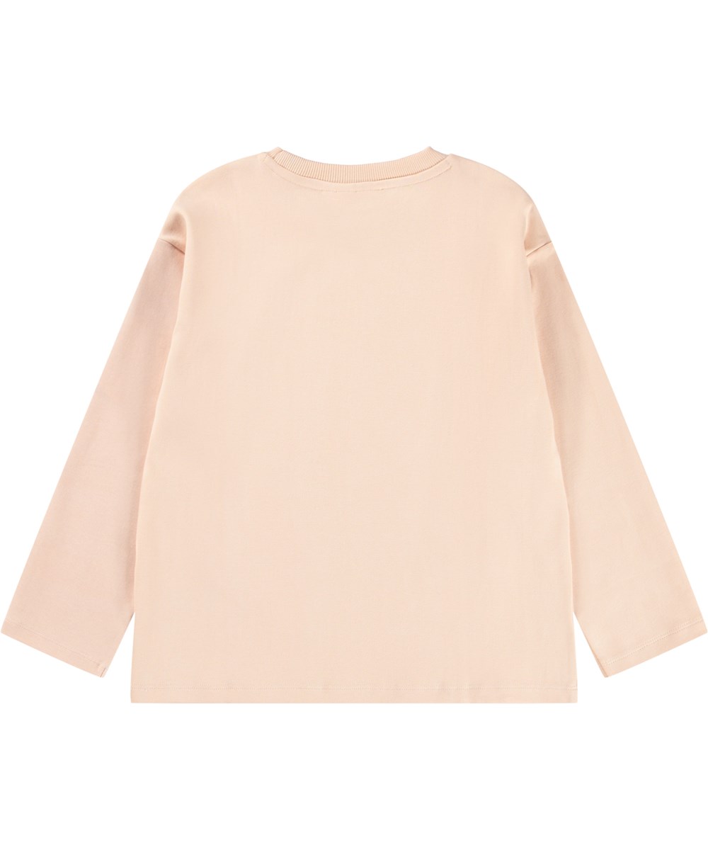 Mountoo - Born A Unicorn - Rosa sweatshirt til børn i økologisk bomuld med print af enhjørning. 