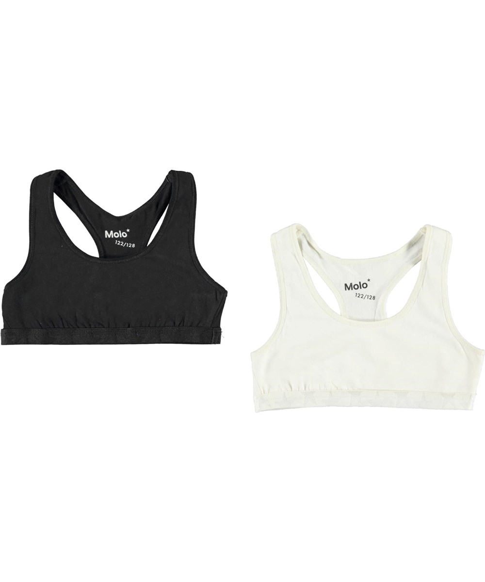 Jade 2-Pack - Black Star - Økologisk 2-pack top sort og hvid