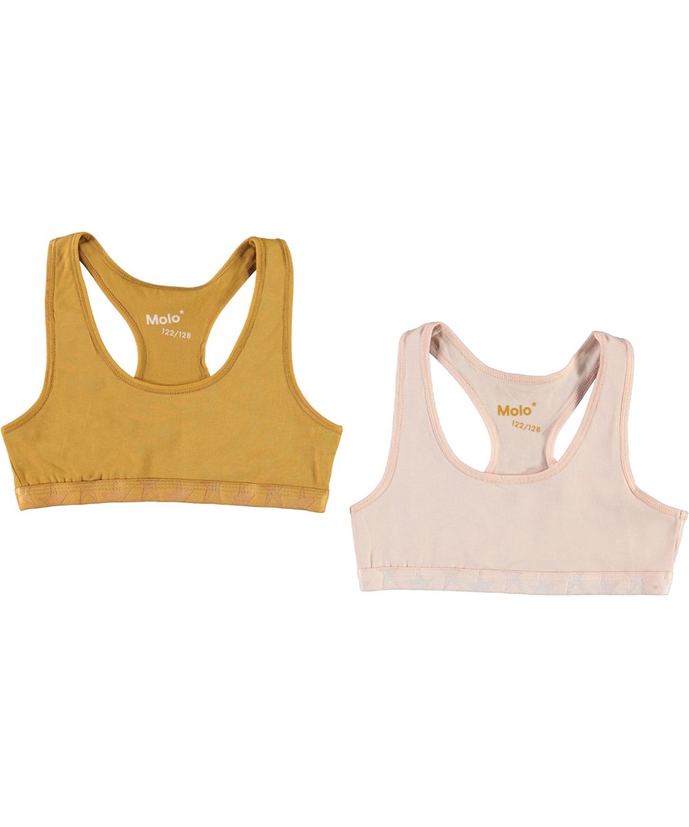 Jade 2-Pack - Blush Honey - Økologisk 2-pack top rosa og gul