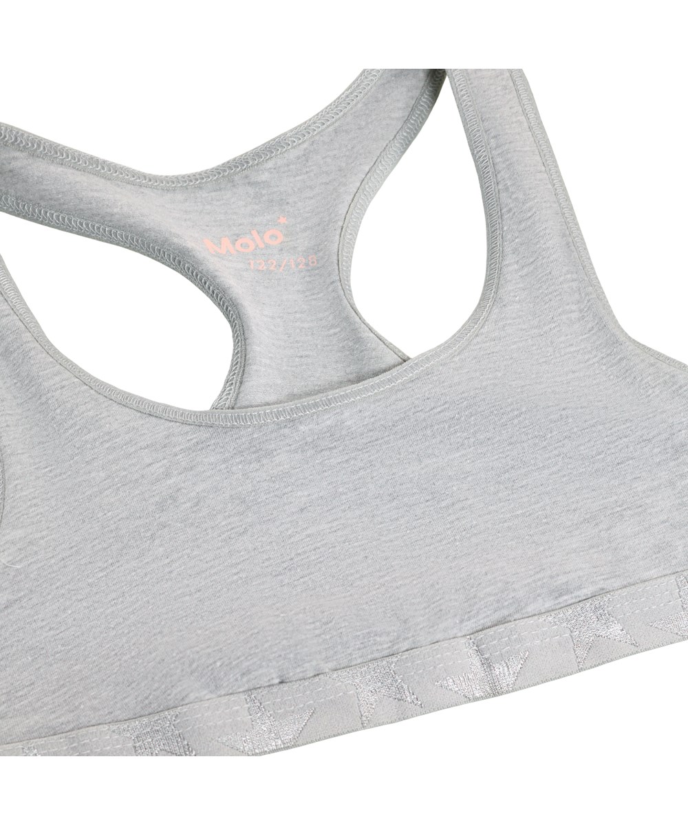 Jade 2-Pack - Cameo Grey Mel_ - Økologisk rosa og grå sporty top