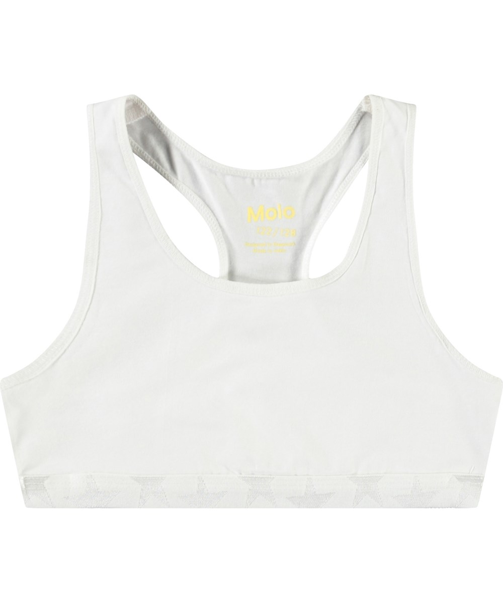 Jade 2-Pack - Cherries White - 2-pak toppe til børn i blødt økologisk bomuld.