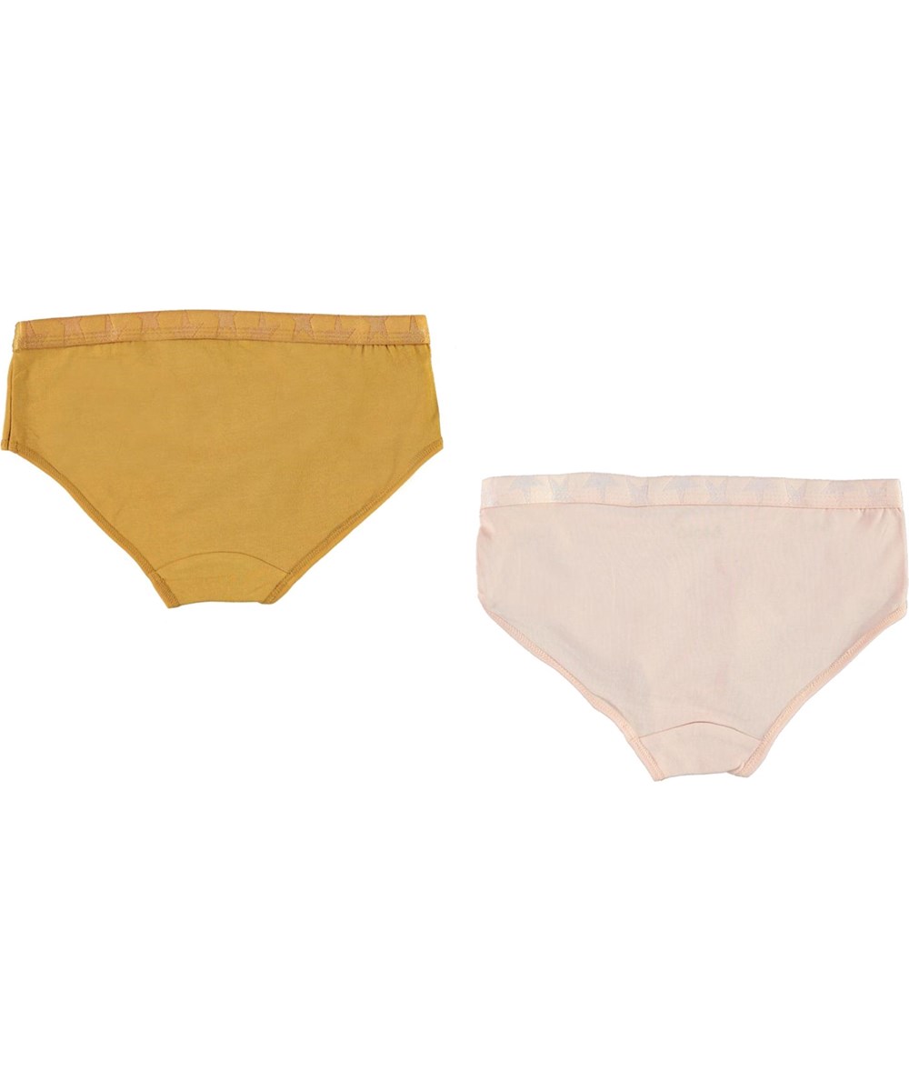 Jana 2-Pack - Blush Honey - Økologiske 2-pack underbukser rosa og gul
