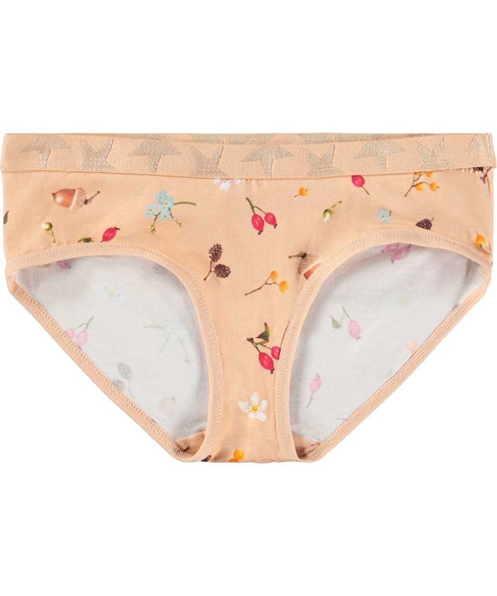 Jana 2-pack - Forest Rose - 2-pak underbukser til børn i blødt økologisk bomuld