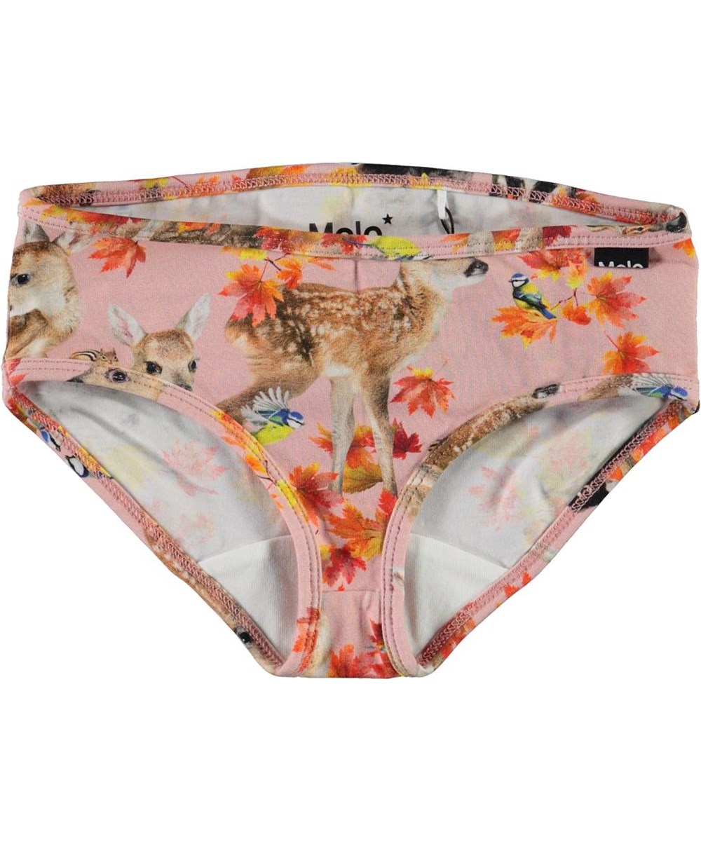 Jane - Autumn Fawns - Økologiske underbukser med dyre print