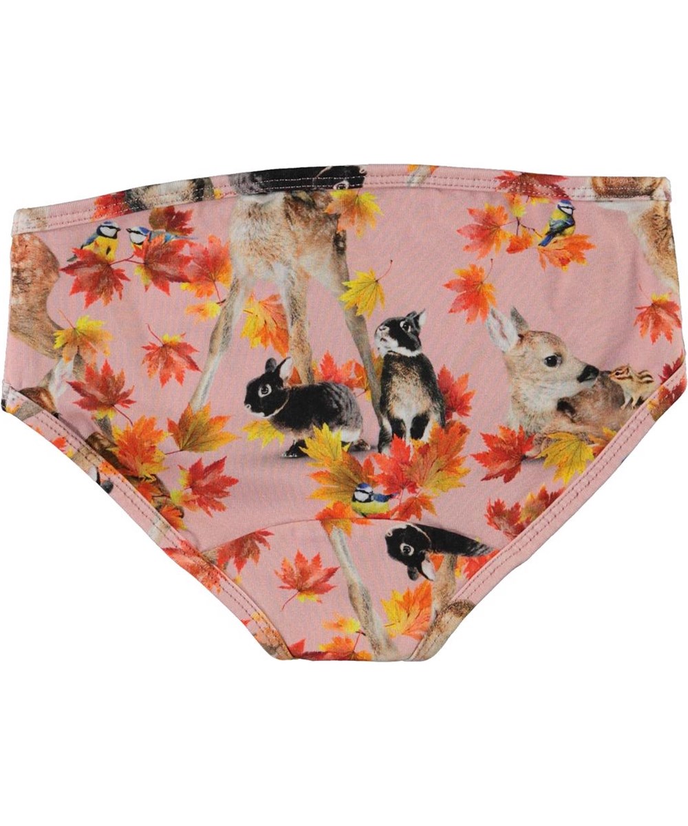 Jane - Autumn Fawns - Økologiske underbukser med dyre print