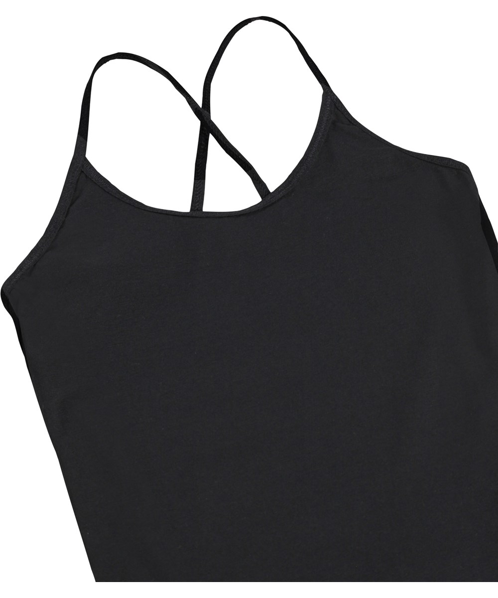 Janis - Black - Økologisk sort bomulds undertrøje