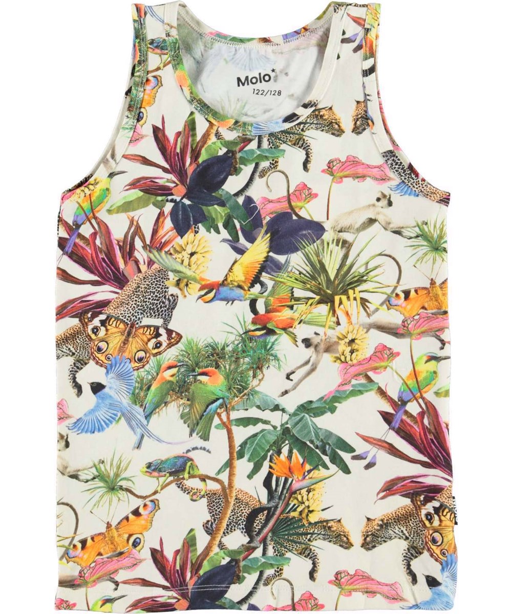 Jeanie 2-Pack - Rose Jungle - 2-pack undertrøjer gul og heste print