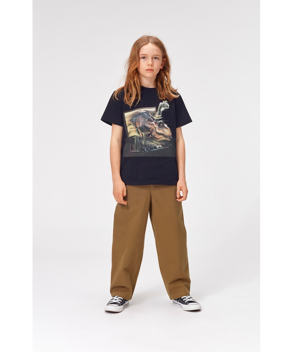 Aiden - Oak - Ljusbruna baggy chinos.