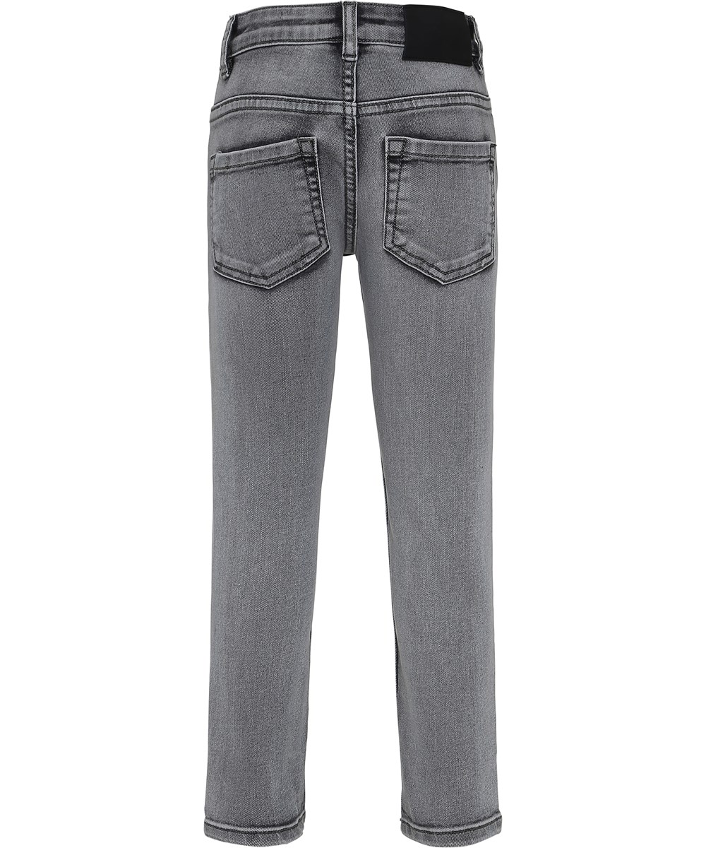 Aksel - Grey Washed Denim - Grå tvättade slim denim jeans.