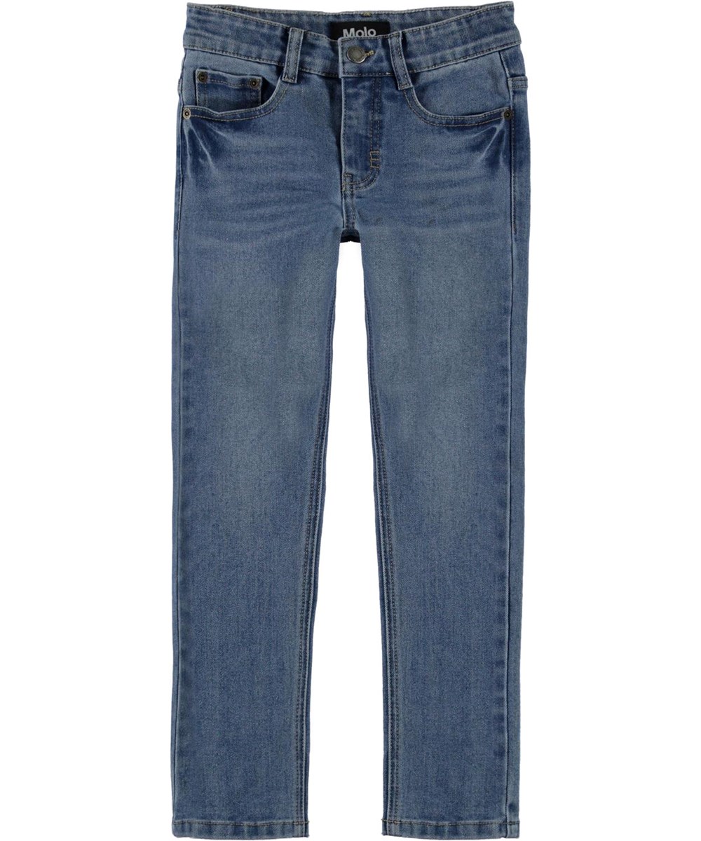Aksel - Washed Blue - Slim fit blåa jeans