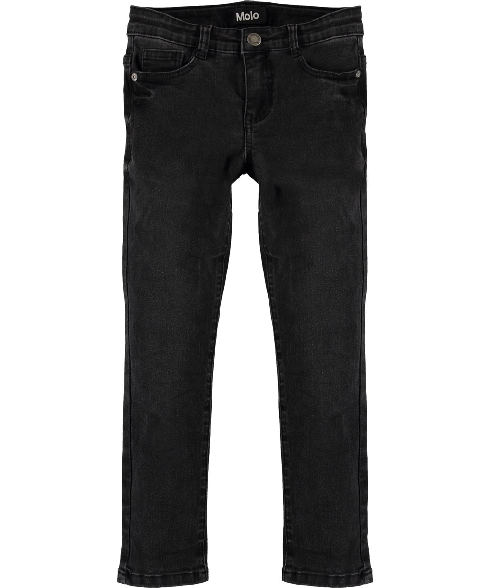 Aksel - Washed Black - Svarta slim denim jeans